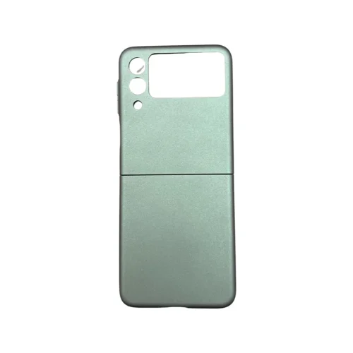 PVC Цветен кейс за Samsung Z Flip 3 от 2 части – Тъмно Зелен