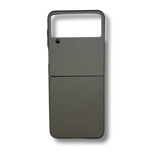 PVC Цветен кейс за Samsung Z FLIP 5 от 2 части – Черен