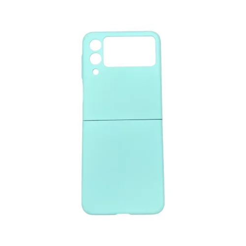 PVC Цветен кейс за Samsung Z Flip 5 от 2 части – Светло Син