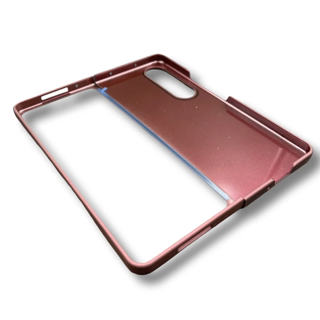 PVC Цветен кейс за Samsung Z FOLD 3 от 2 части – Череша