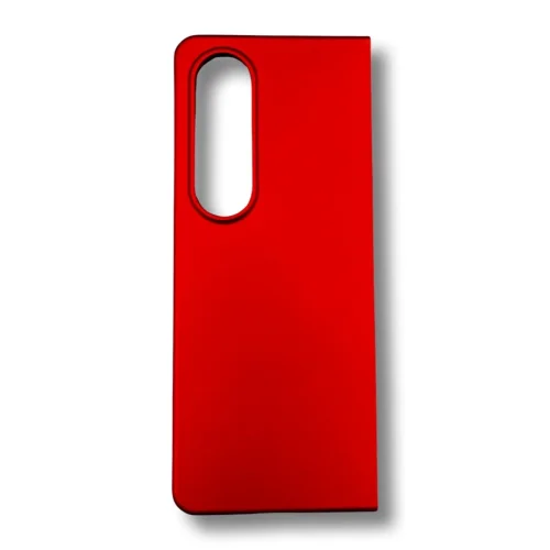 PVC Цветен кейс за Samsung Z FOLD 3 от 2 части – Червен