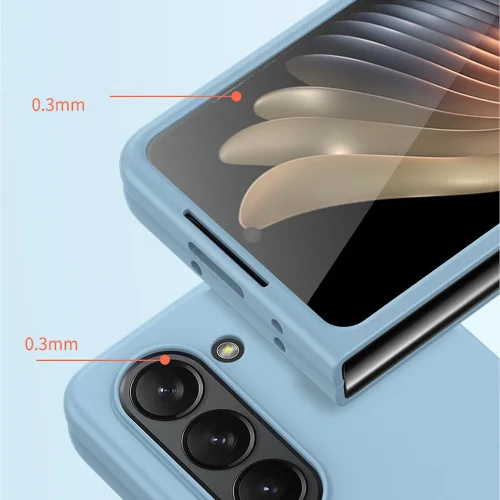PVC Цветен кейс за Samsung Z FOLD 4 от 2 части – Бял
