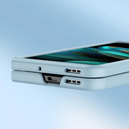PVC Цветен кейс за Samsung Z FOLD 4 от 2 части – Бял