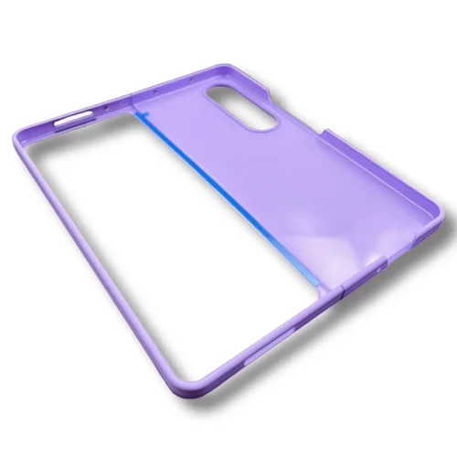 PVC Цветен кейс за Samsung Z FOLD 4 от 2 части – Лилав
