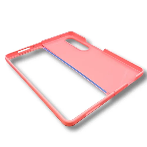 PVC Цветен кейс за Samsung Z FOLD 4 от 2 части – Розов