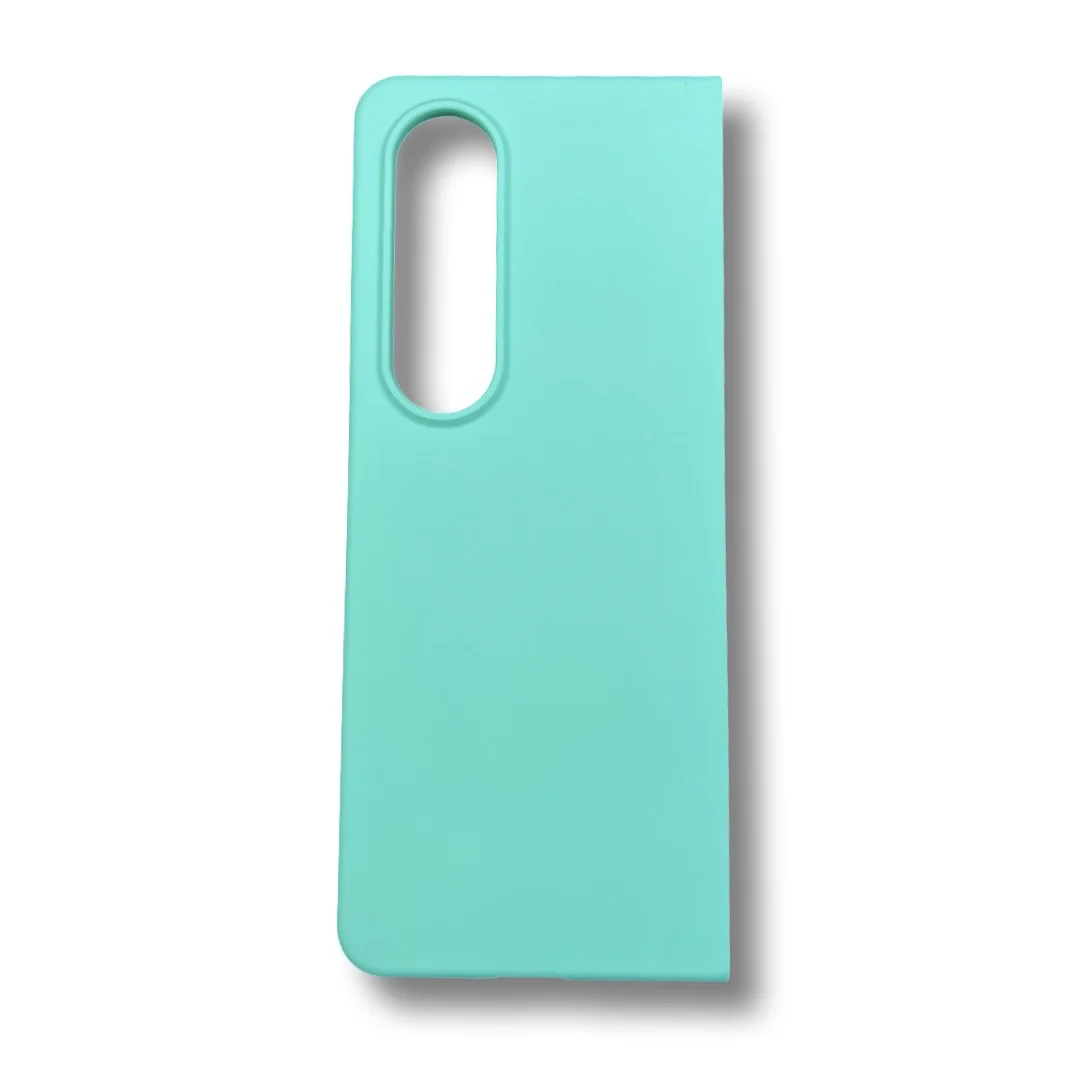 PVC Цветен кейс за Samsung Z FOLD 4 от 2 части – Светло Син