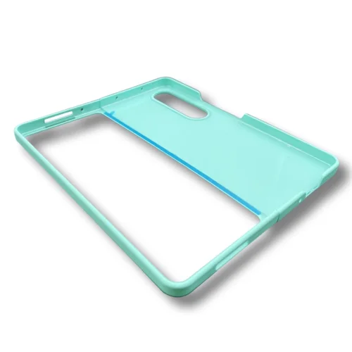 PVC Цветен кейс за Samsung Z FOLD 4 от 2 части – Светло Син