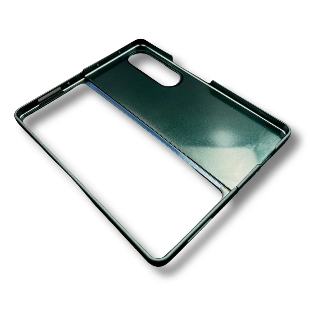 PVC Цветен кейс за Samsung Z FOLD 4 от 2 части – Тъмно Зелен