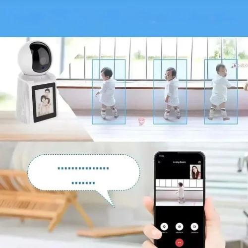 QP001 720P 360 (APP:V380PRO) IP Wifi Camera 3.6mm охранителна камера с екран бебефон