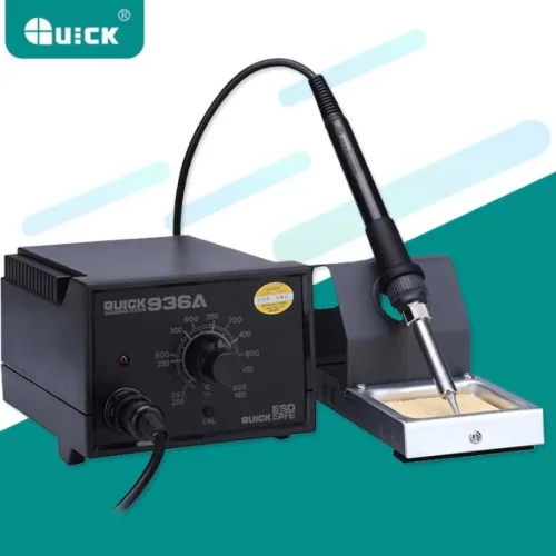 QUICK 936A 110V/220V Антистатична 60w станция за запояване с постоянна температура SMD станция за преработване