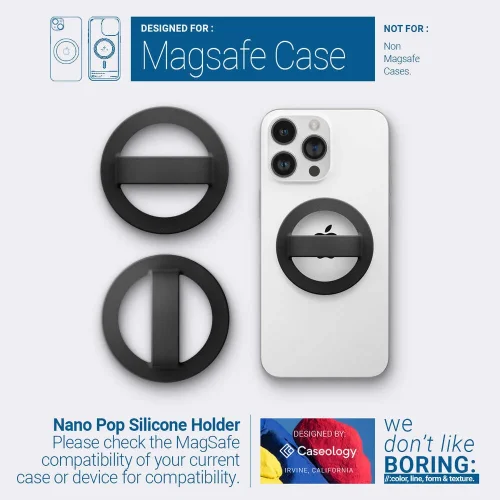 R12 Държач MagSafe за телефон универсален – Черен