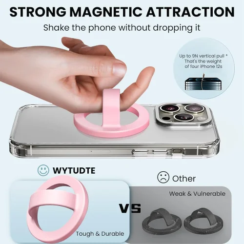 R12 Държач MagSafe за телефон универсален – Розов