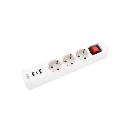 Разкл. Winning Star ST-4047 с 3 гнездa + 2 USB-A + 1 USB-C 2000W 3М