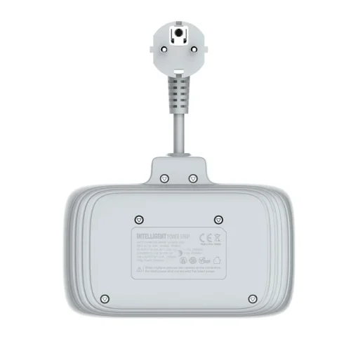 Разклонител LDNIO SE2435, 2 гнезда, CEE 7/3, 2500W, 1 x Type-C F, 3 x USB F, PD, QC, Бял