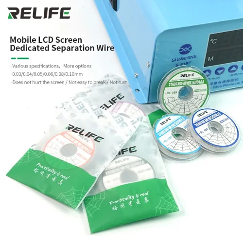 RELIFE RL-059A 100M 0.03MM Конец за разглобяване на мобилни телефони Дънна платка Чип CPU Cutter (за извити телефони)