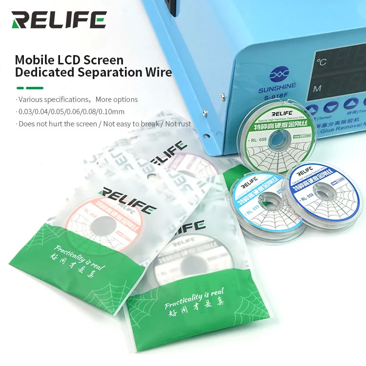 RELIFE RL-059A 100M 0.03MM Конец за разглобяване на мобилни телефони Дънна платка Чип CPU Cutter (за извити телефони)