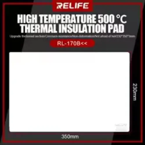 RELIFE RL-170B 350*230mm Силиконова подложка за ремонт на телефони / BGA – термоустойчива изолационна подложка за поддръжка и запояване