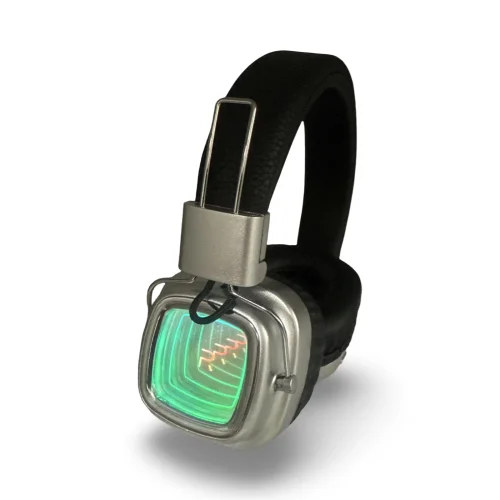 Ретро Bluetooth слушалки WBK946 ( Черен) с LED екран – Класически американски стил