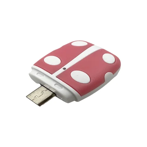 Розов четец за карти от Микро USB към Micro SD лил. кут. – KS-S70