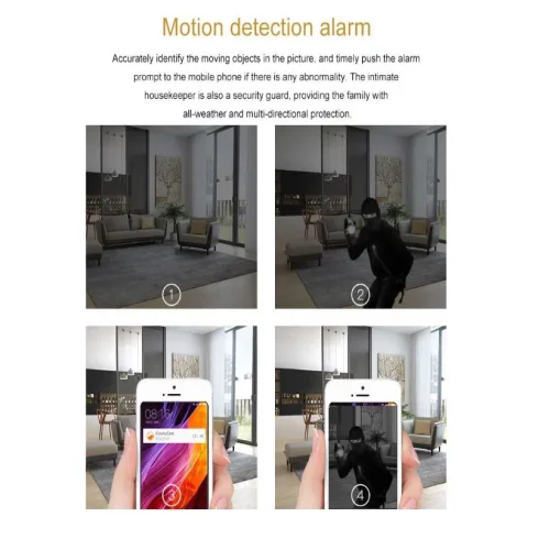 S1 Мини WiFi IP камера ( APP:Z-IOT CAM ) Full HD, нощно виждане, датчик за движение и магнитна стойка