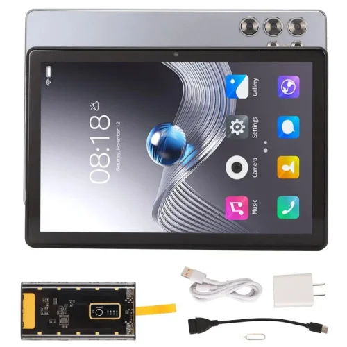 ( САМО С WIFI БЕЗ SIM функции ) Таблет G2000 ( Сив ) – 10.1 инча, 16GB RAM, 512GB ROM, Android 13 OCTA CORE, 50MP КАМЕРА