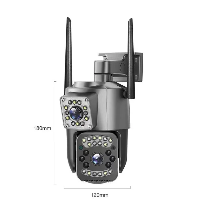 SC03 ( APP:V380PRO ) 1080P IP + 4G SIM + LAN 300W Камера 3.0MP 3.6mm Външна/Вътрешна охранителна камера