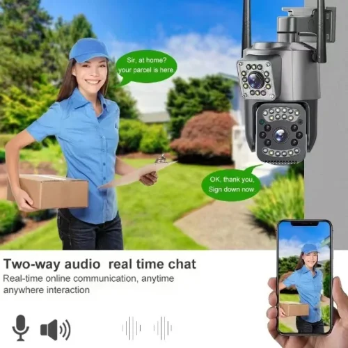 SC03 ( APP:V380PRO ) 1080P WIFI LAN 300W IP Камера 3.0MP 3.6mm Външна/Вътрешна охранителна камера