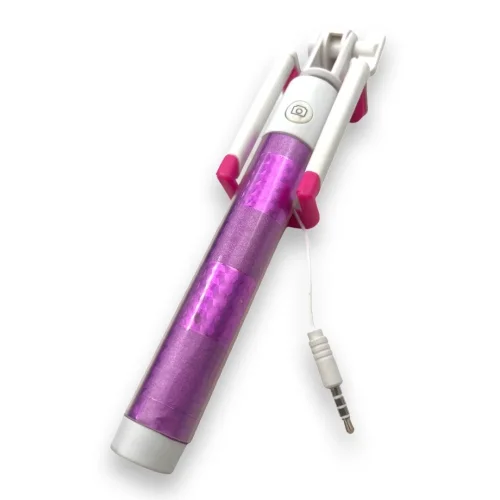 Селфи Стик Monopod Color c 3.5mm жак – Лилав