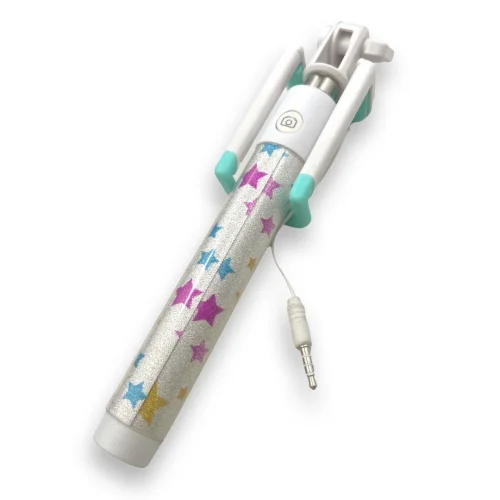 Селфи Стик Monopod Color c 3.5mm жак – Розов