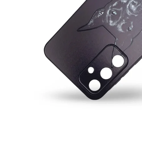 Шарен Кейс TP-40 за iPhone 14 (покриващ камерата) – Черно Куче
