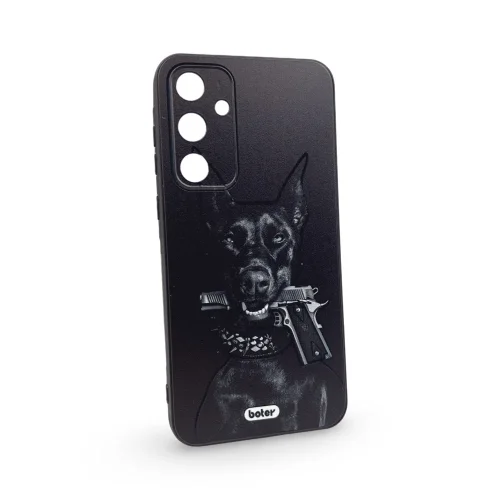 Шарен Кейс TP-40 за Samsung S25 (покриващ камерата) – Черно Куче