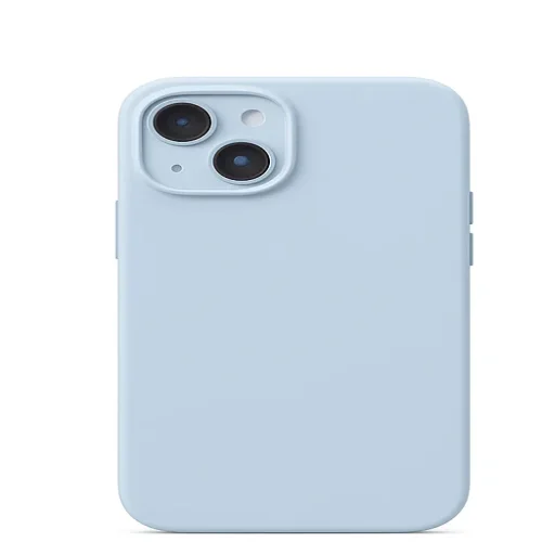 Silicone case TP-59 + камера за iPhone 13 Pro – Бебешко Синьо
