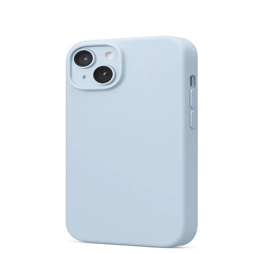 Silicone case TP-59 + камера за iPhone 13 Pro Max – Бебешко Синьо