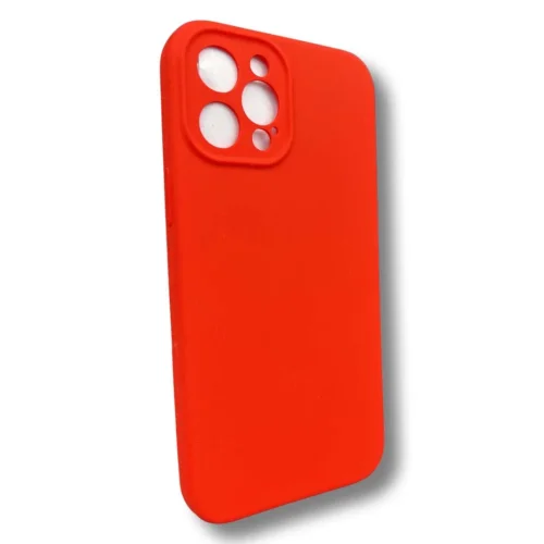 Silicone case TP-59 + камера за iPhone 14 Plus – Червен