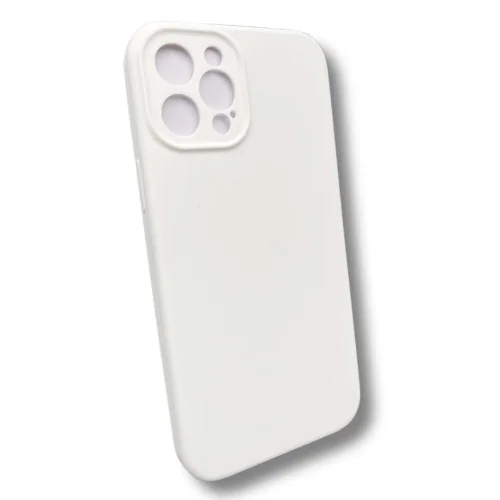 Silicone case TP-59 + камера за iPhone 14 Pro – Бял