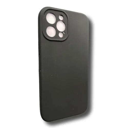 Silicone case TP-59 + камера за iPhone 14 Pro – Черен