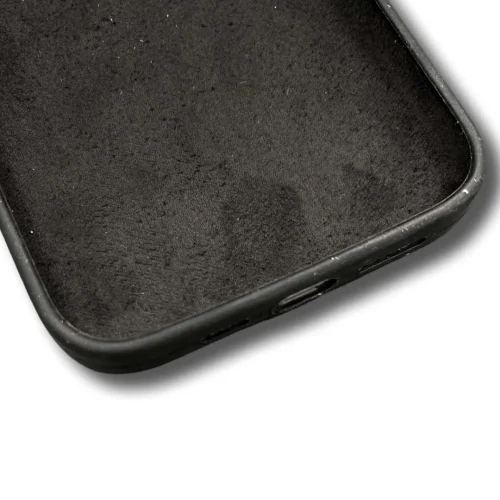 Silicone case TP-59 + камера за iPhone 15 – Черен