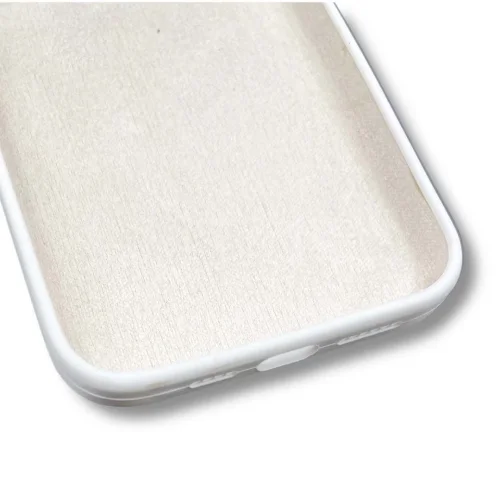 Silicone case TP-59 + камера за iPhone 15 Plus – Бял