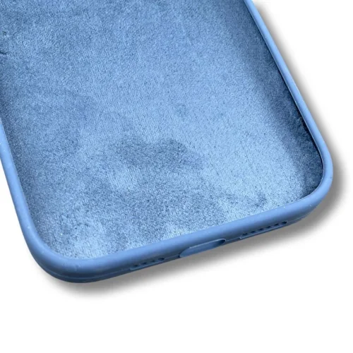 Silicone case TP-59 + камера за iPhone 17 Air – Тъмно Син