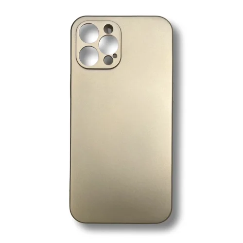 Силиконов гръб TP18 + камера за iPhone 12 Pro Max – Златист