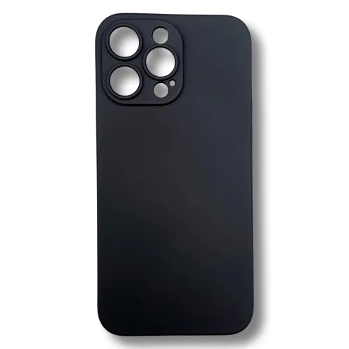 Силиконов гръб TP18 + камера за iPhone 14 – Черен
