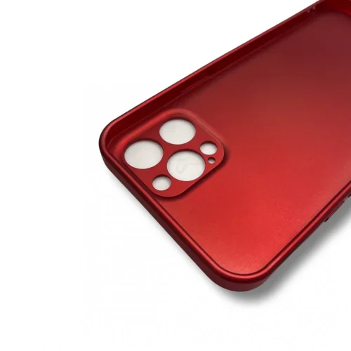 Силиконов гръб TP18 + камера за Samsung S21FE – Червен