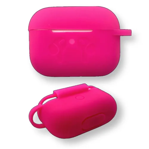 Силиконов калъф за AirPods Pro SC03 – Тъмно розов