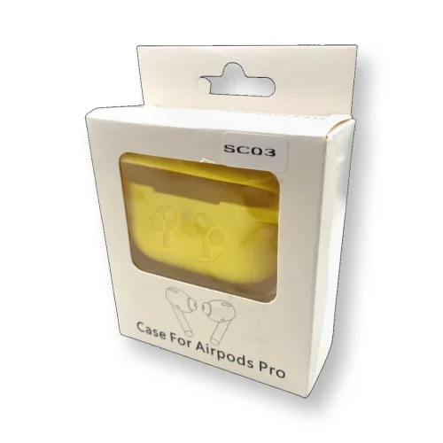 Силиконов калъф за Airpods Pro SC03 – Жълт