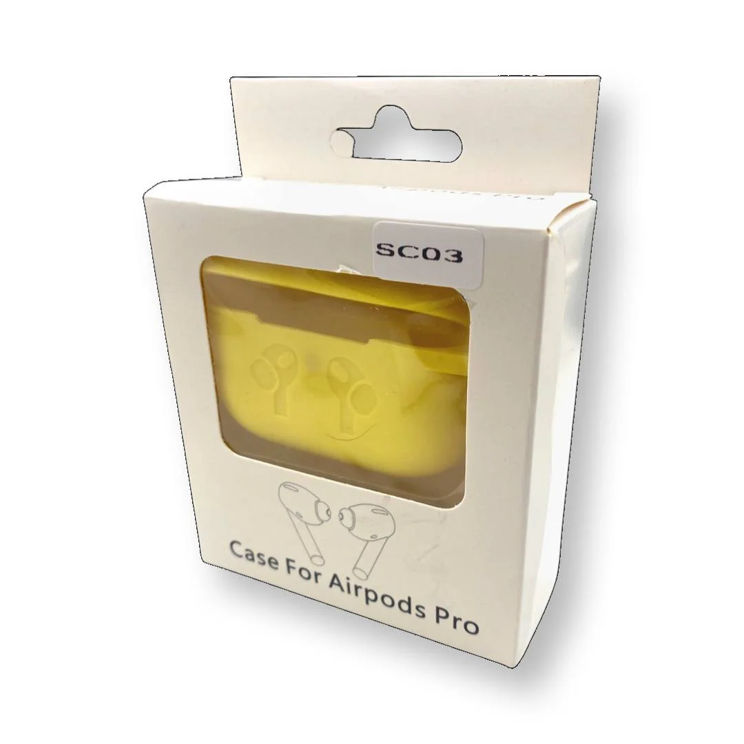 Силиконов калъф за Airpods Pro SC03 – Жълт