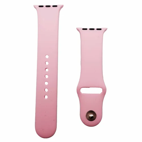 Силиконова Apple Watch каишка iWatch 38/40mm – Розов – 2 части