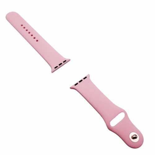 Силиконова Apple Watch каишка iWatch 38/40mm – Розов – 2 части