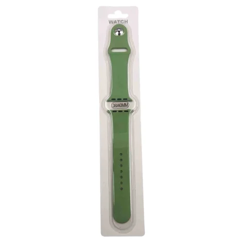 Силиконова Apple Watch каишка iWatch 38/40mm – Зелен – 2 части