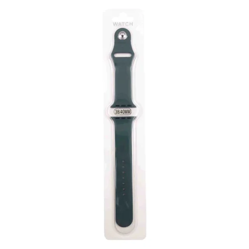 Силиконова Apple Watch каишка iWatch 38mm,40mm – Тъмно син – 2 части