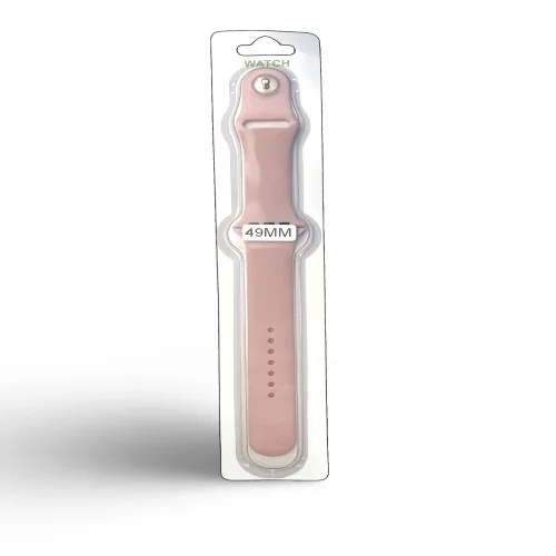 Силиконова Apple Watch каишка iWatch 49mm – Бежаво – 2 части